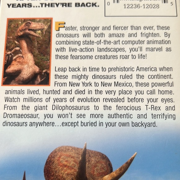 Allosaurus VHS and When Dinosaurs Roamed America VHS - two movies - Picture 8 of 8